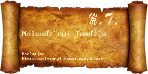 Molcsányi Tamás névjegykártya